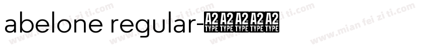 abelone regular字体转换
